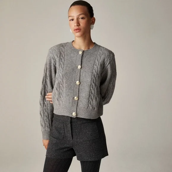 J.Crew Cable-knit Cardigan - Picture 1 of 9